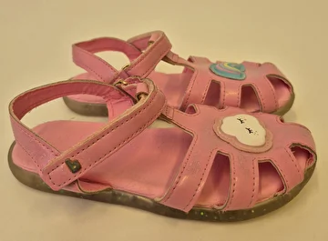 Sandália Com Velcro Rosa Bibi 26