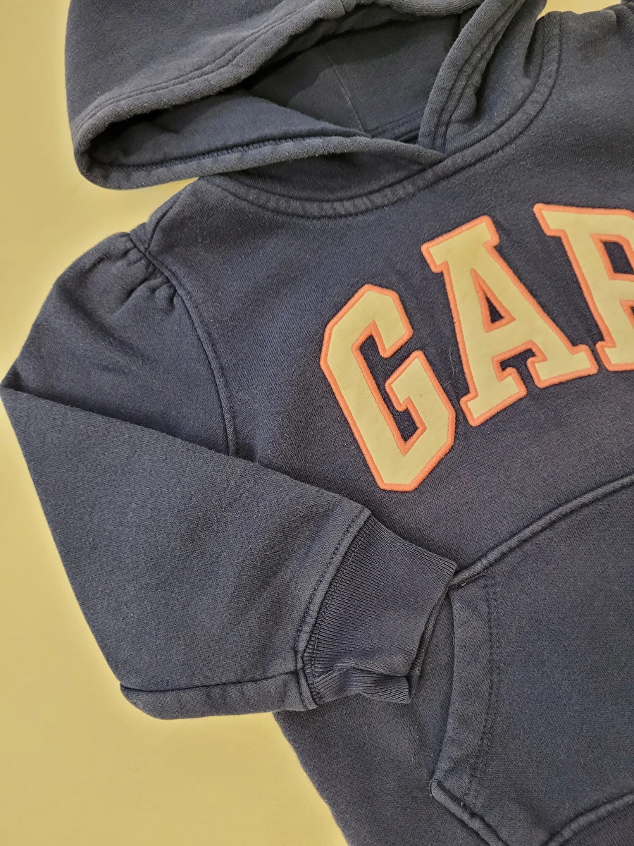 Moletom Manga Longa Com Capuz Azul Gap 2 Anos
