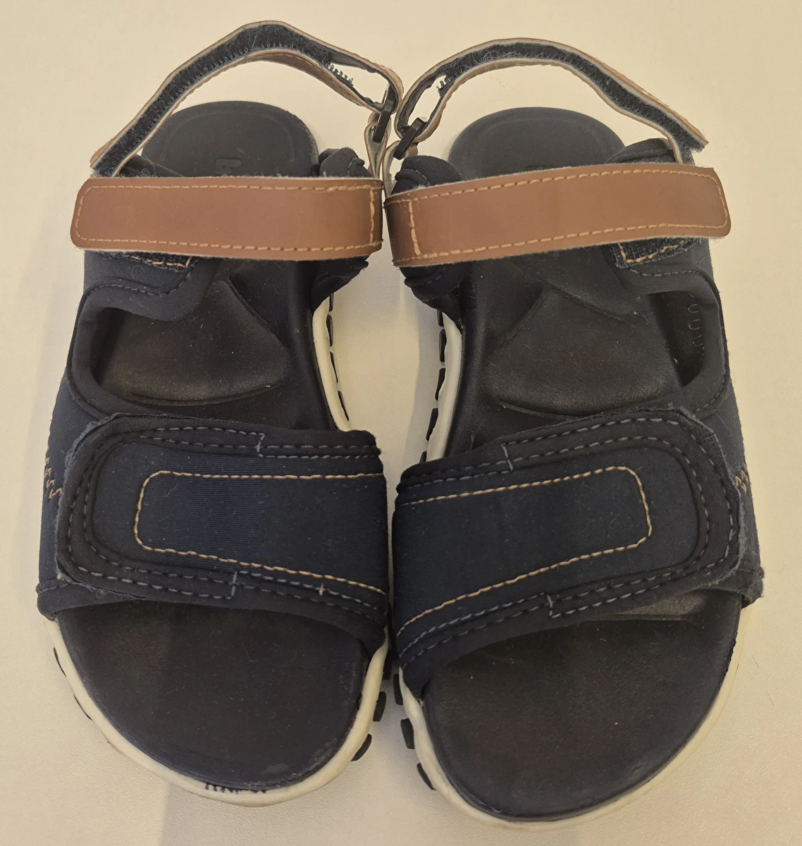 Sandália Com Velcro Azul Bibi 29