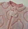 Macacão Manga Longa Com Zíper/Tipo Fleece Rosa Acessories 1 Ano