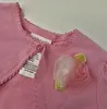 Bolero Manga Longa Com 1 Botão Rosa Youngland 6 Meses