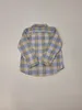 Camisa Manga Longa/Xadrez Com Bege Azul Burberry 2 Anos