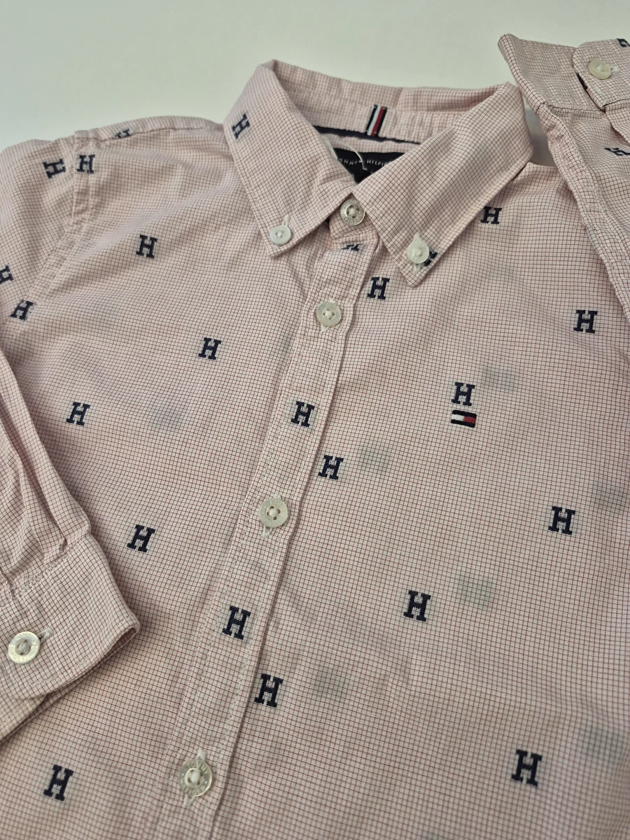 Camisa Manga Longa Rosa Tommy Hilfiger 2 Anos
