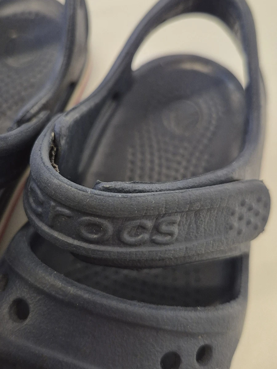 Sandália Com Velcro Azul Crocs C 6