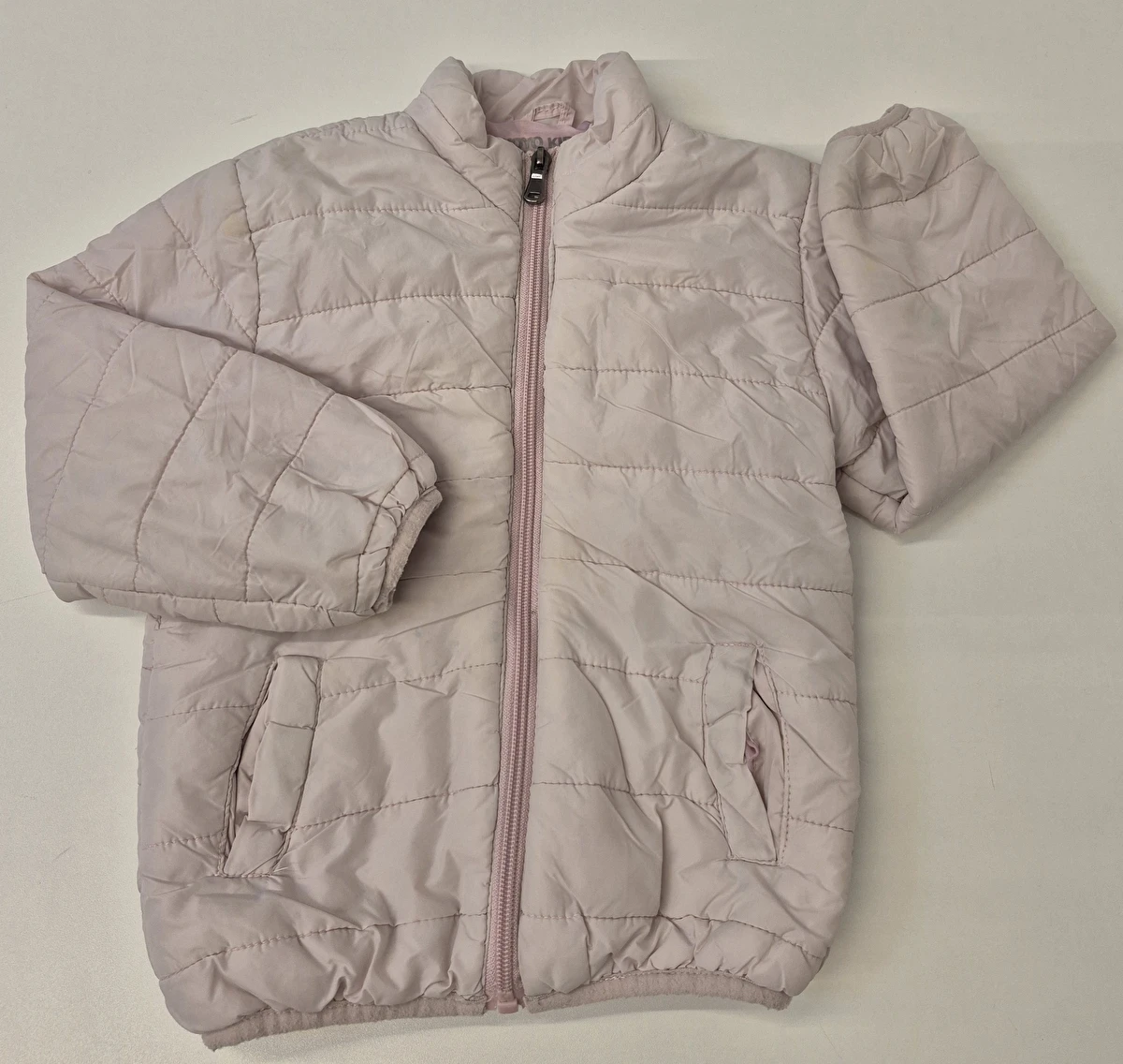 Jaqueta Com Zíper/Tipo Puffer Rosa Yoyo Kids 3 Anos
