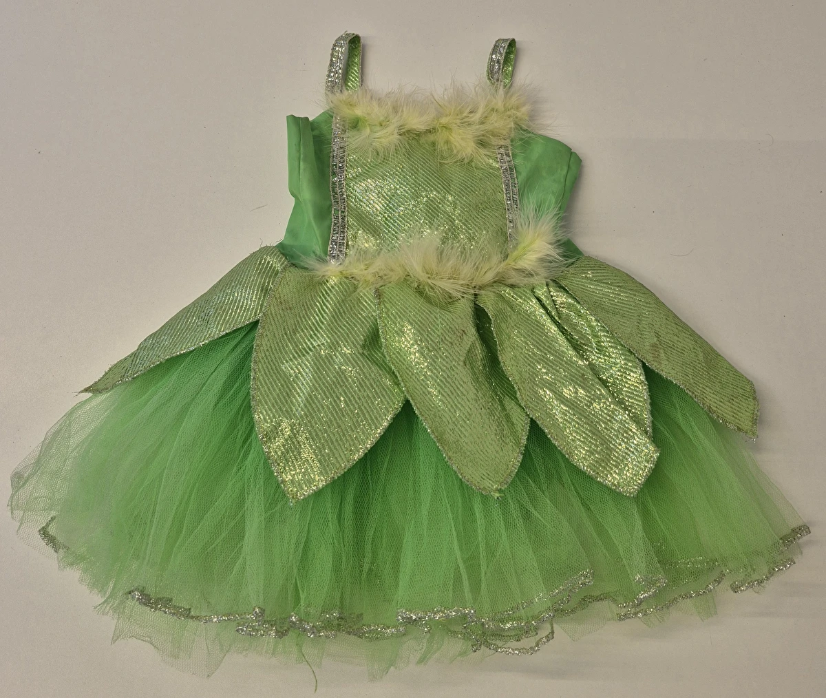Fantasia Vestido/Sininho Verde Tango Fashion 4 Anos
