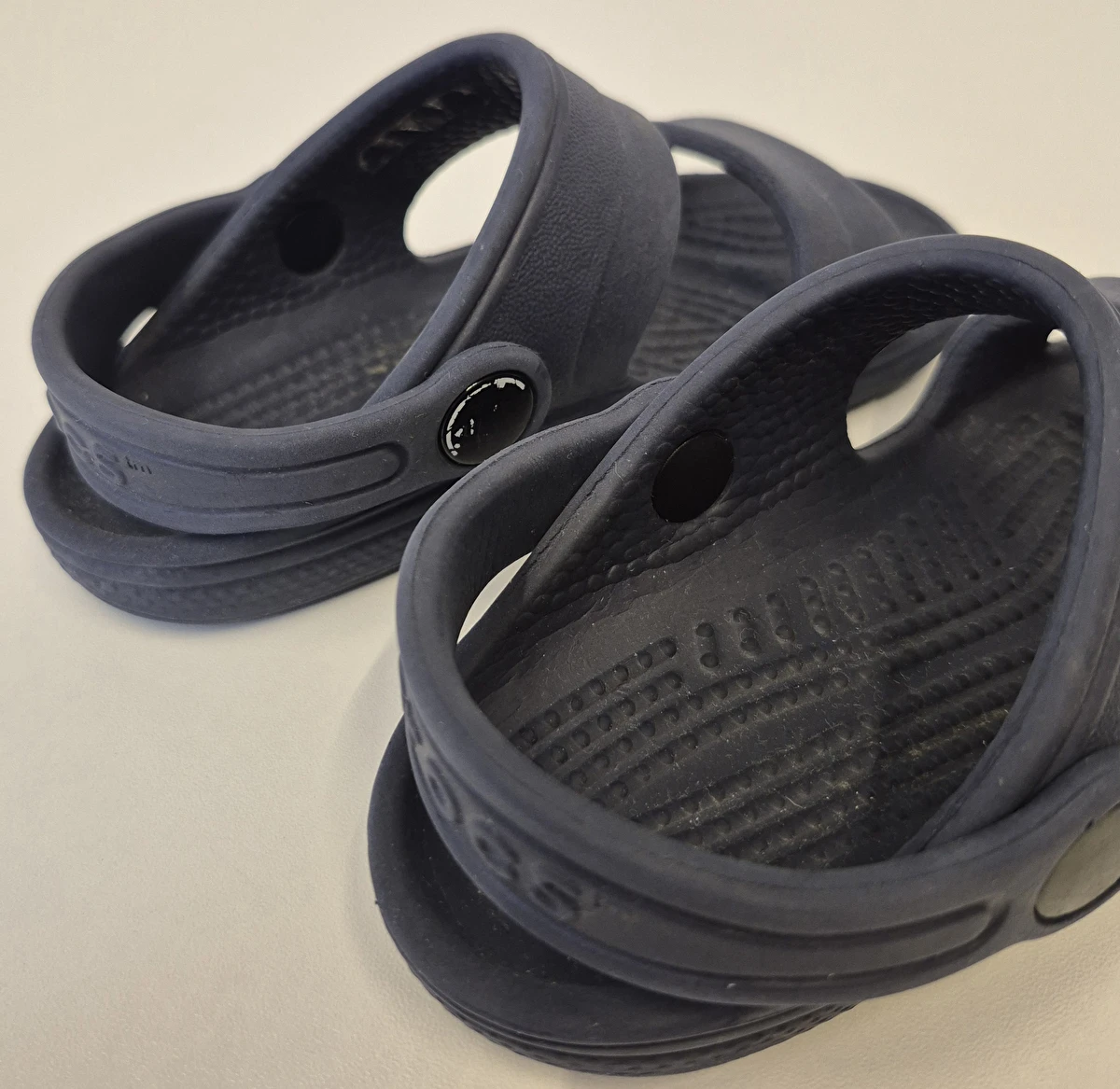 Sandália Sem Ajuste Azul Crocs C 8-9