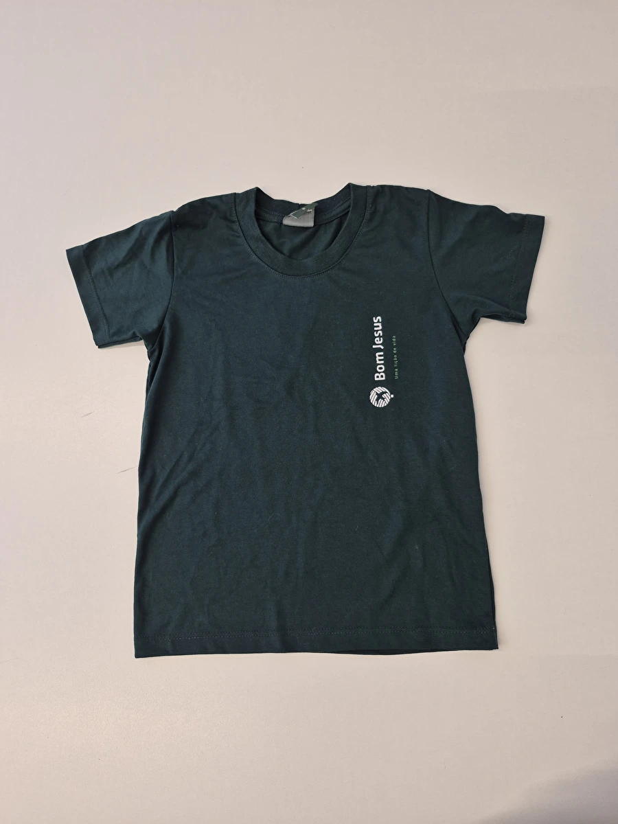 Uniforme Camiseta Manga Curta Verde Bom Jesus 6 Anos