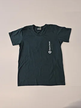Uniforme Camiseta Manga Curta Verde Bom Jesus 6 Anos