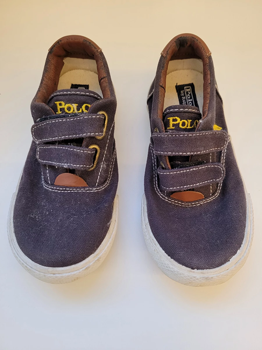 Sapatenis Sem Cadarço Preto Polo Ralph Lauren 25
