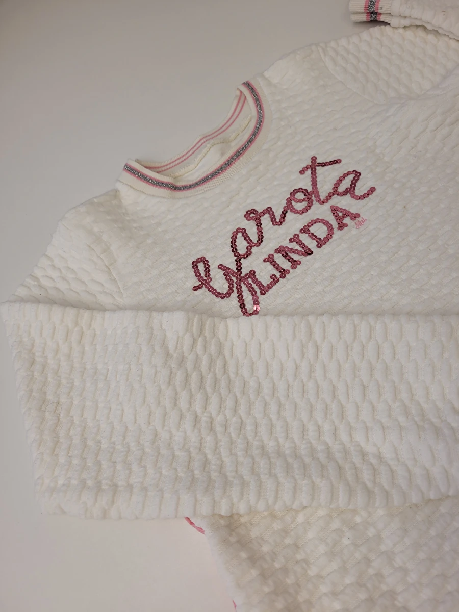 Vestido Manga Longa Off White Marisol 14 Anos