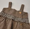 Vestido De Alça/Tipo Tricô Marrom Zara 18-24 Meses