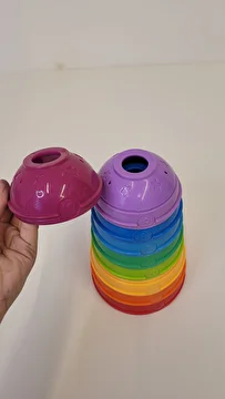 Encaixe Torre Com 9 Peças Colorido Fisher Price