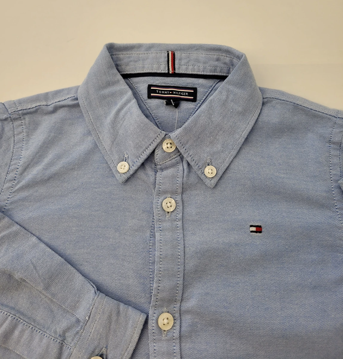 Camisa Manga Longa Azul Tommy Hilfiger 2 Anos