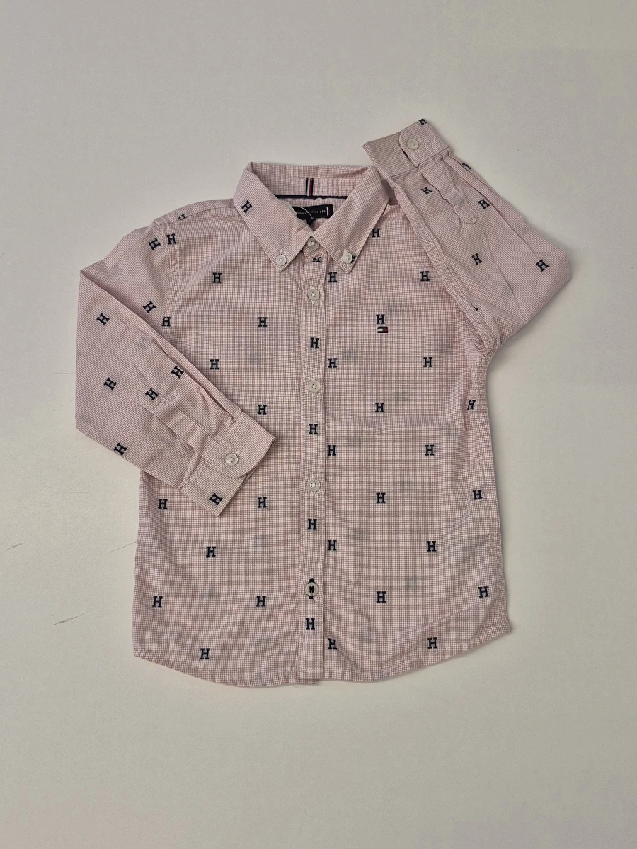 Camisa Manga Longa Rosa Tommy Hilfiger 2 Anos