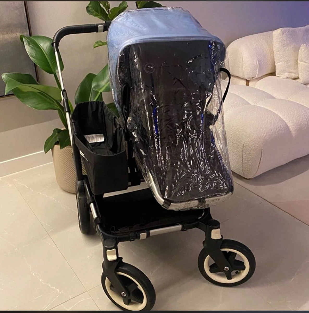 Carrinho Para Passeio / Donkey Twin / Para Gêmeos Azul Bugaboo