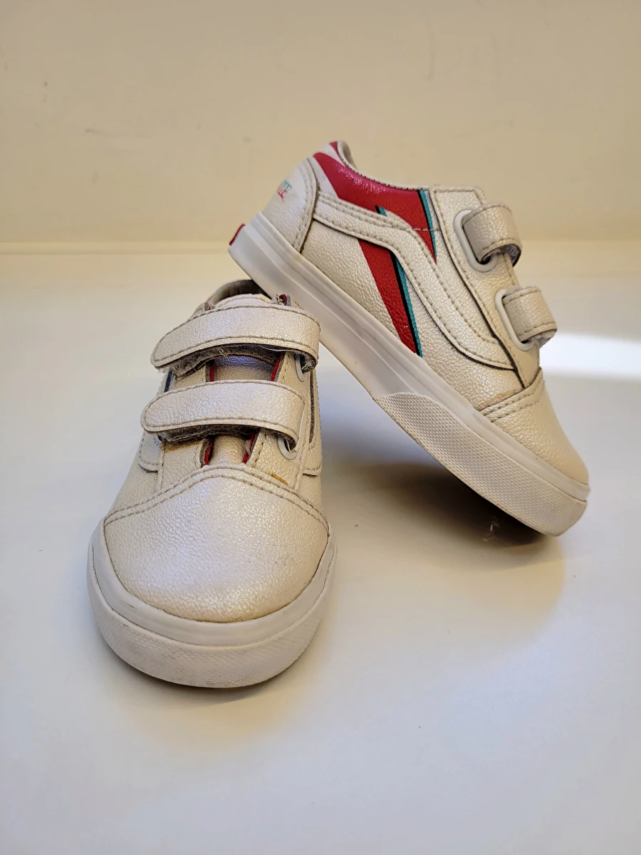 Tênis Com Velcro Bege Vans 24