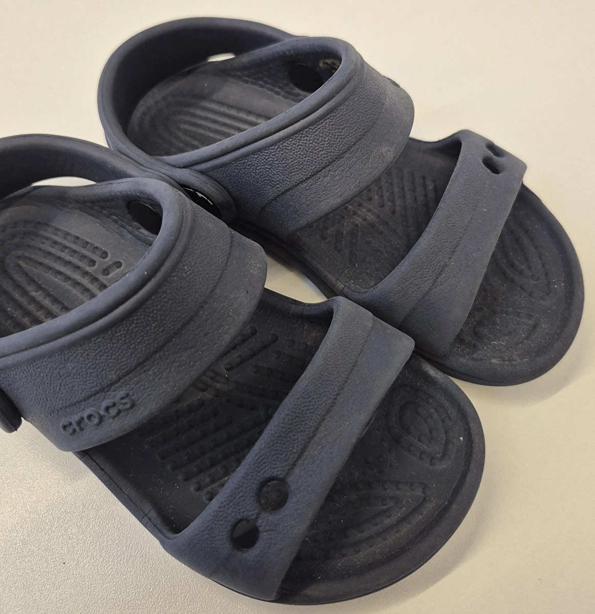Sandália Sem Ajuste Azul Crocs C 8-9
