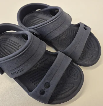 Sandália Sem Ajuste Azul Crocs C 8-9