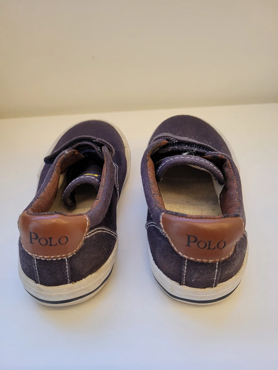 Sapatenis Sem Cadarço Preto Polo Ralph Lauren 25
