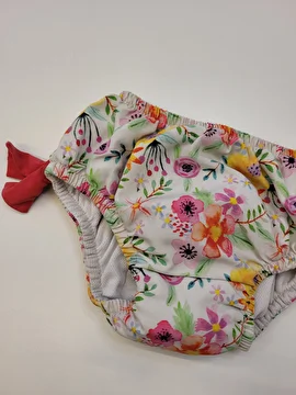 Calça Plástica Poliéster Com Elástico/Floral Colorido Eco Place 2-3 Anos