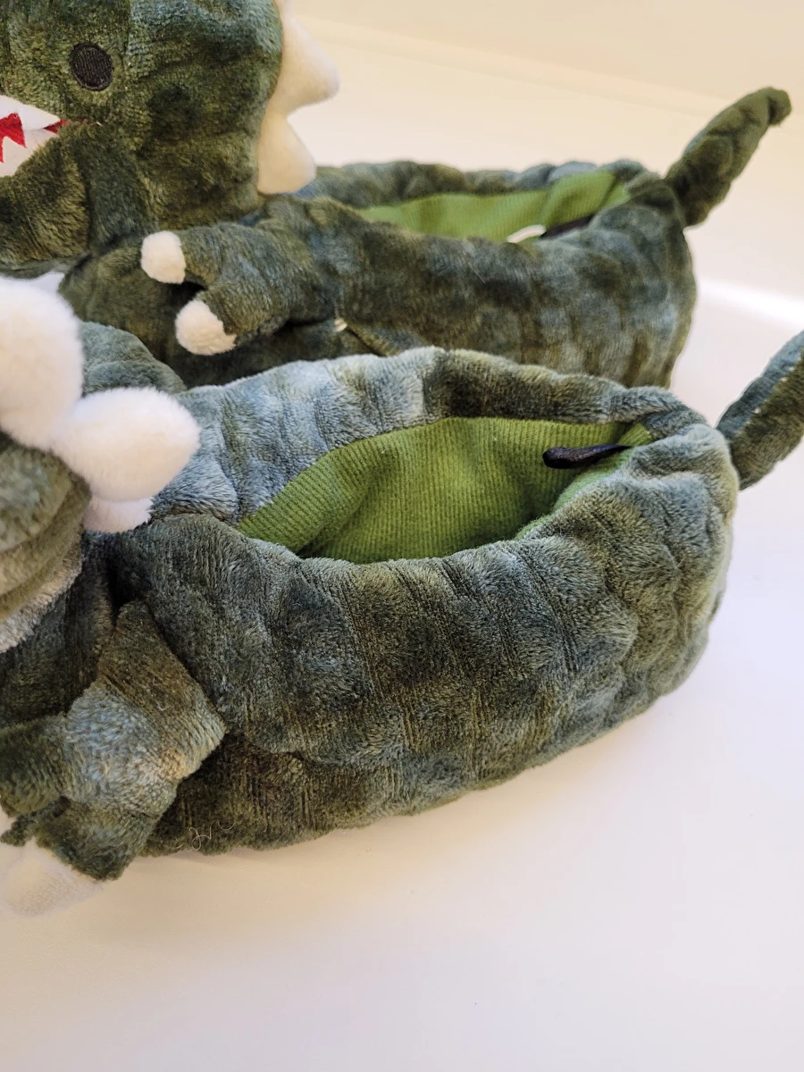 Pantufa Dinossauro Verde Sem Marca 30
