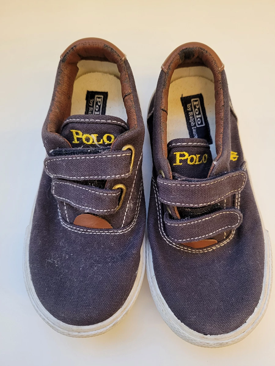 Sapatenis Sem Cadarço Preto Polo Ralph Lauren 25