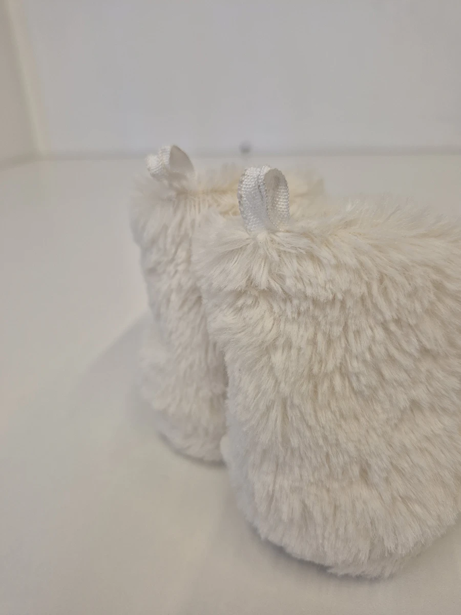 Pantufa Com Pelo Off White Sem Marca 19-20