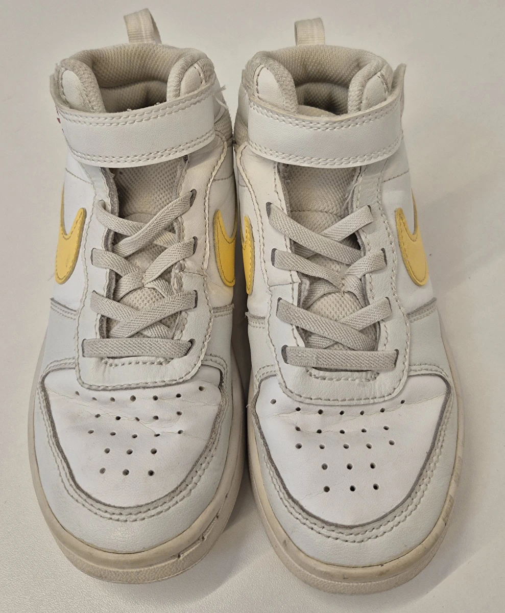 Tênis Cano Médio Com Velcro Branco Nike 30
