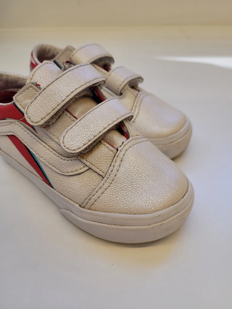 Tênis Com Velcro Bege Vans 24