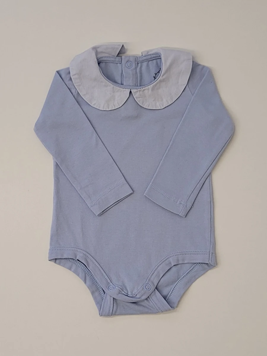 Conjunto Calça Bege/ Body Manga Longa/Suéter Tricô Azul Azul Nutti 0-3 Meses