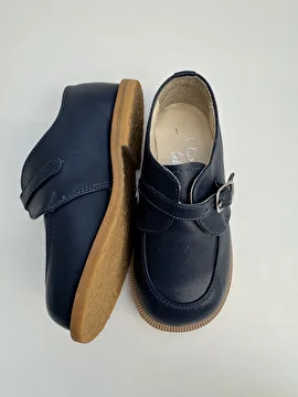Sapato Com Fivela Azul Aurora 21