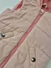 Colete Com Zíper E Capuz/Tipo Puffer Rosa Poim 1 Ano