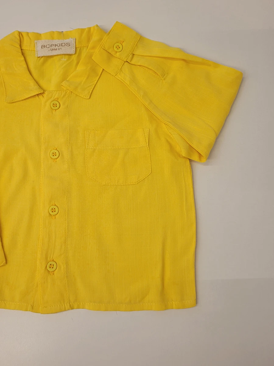 Camisa Manga Longa Amarelo Bcp Kids 1 Ano