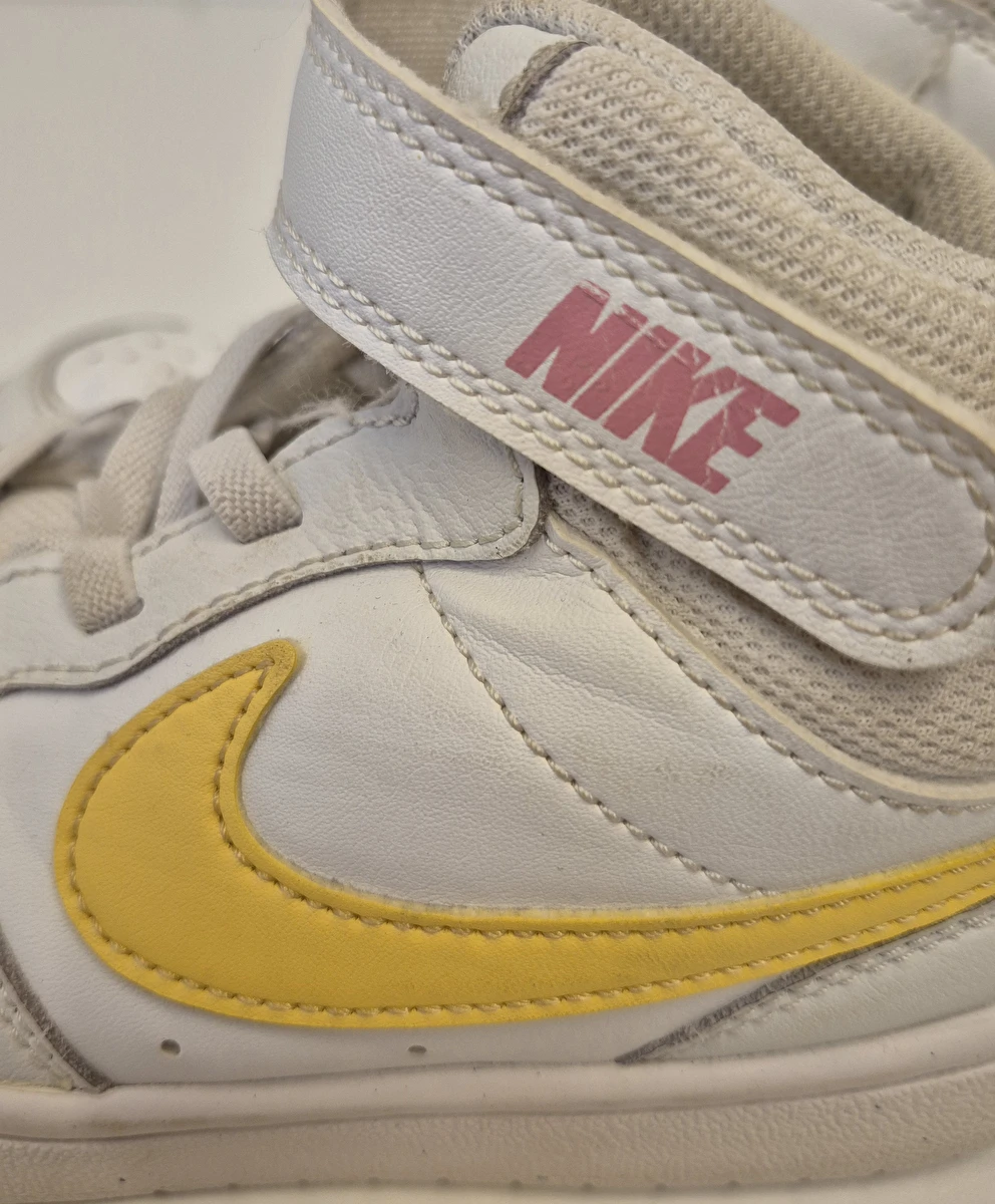Tênis Cano Médio Com Velcro Branco Nike 30