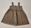 Vestido De Alça/Tipo Tricô Marrom Zara 18-24 Meses