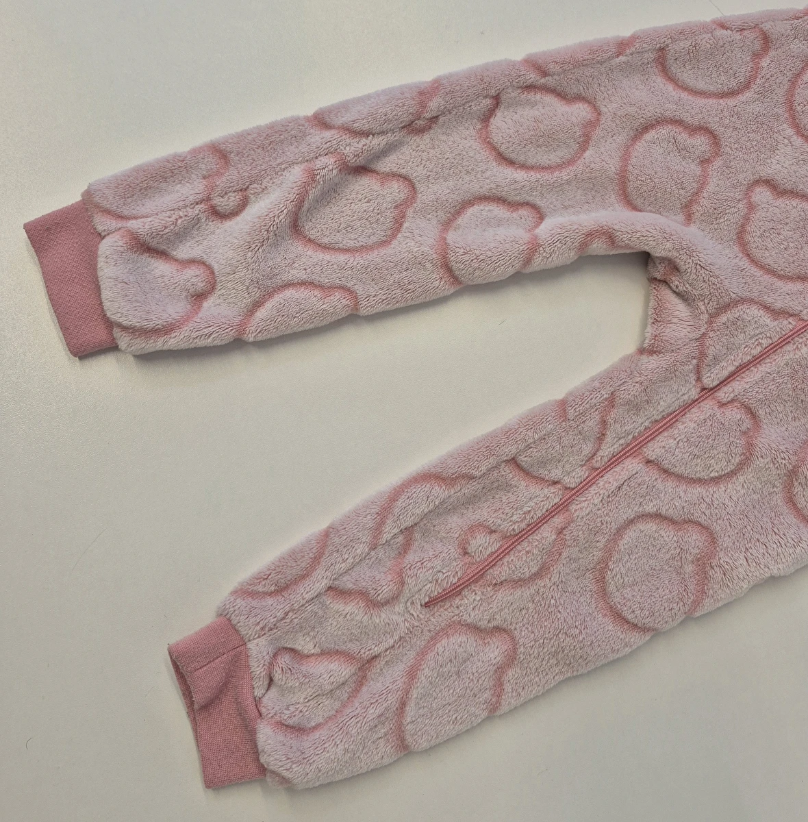 Macacão Manga Longa Com Zíper/Tipo Fleece Rosa Acessories 1 Ano