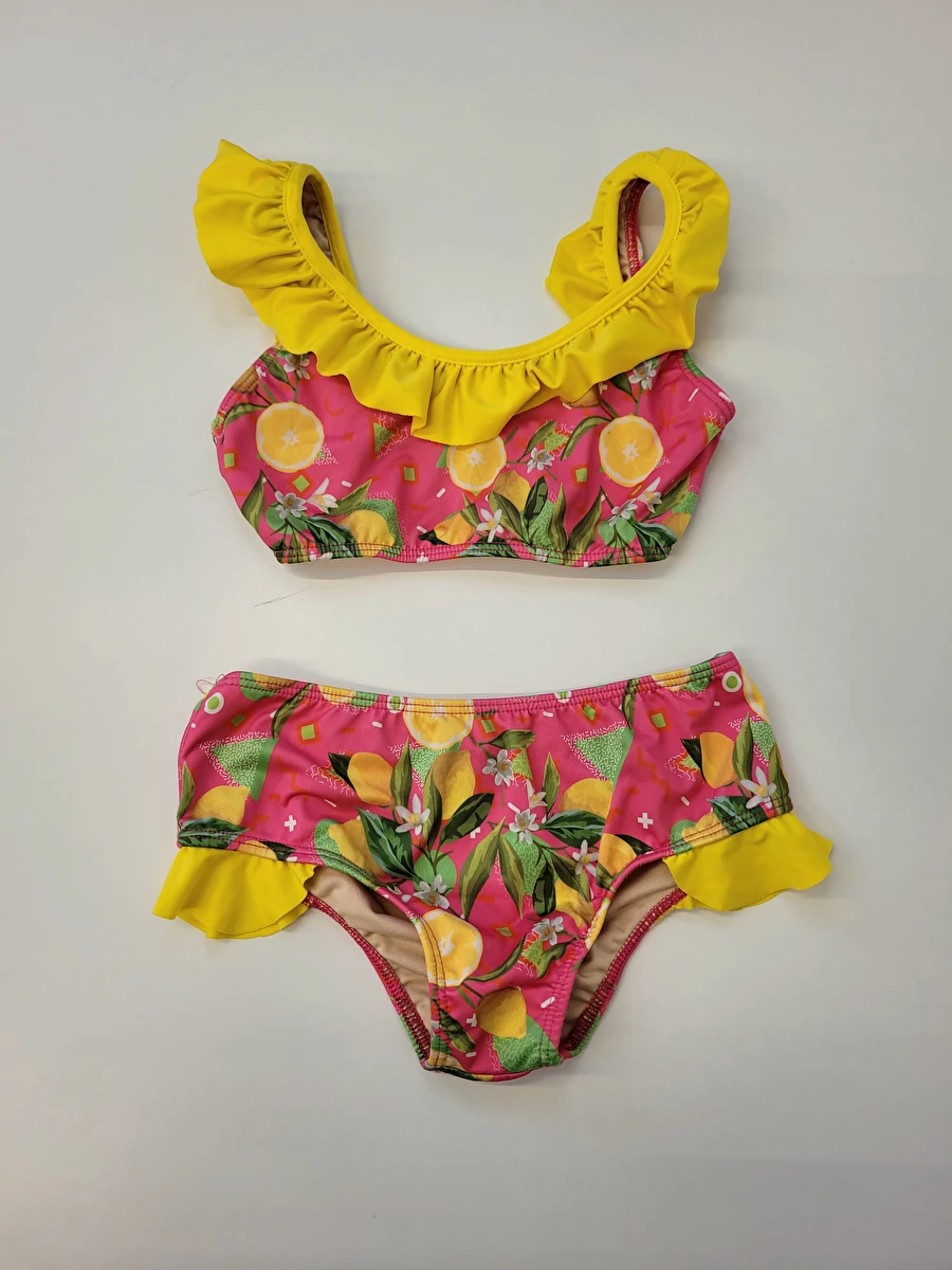 Biquíni Top Com Fechamento Nas Costas Rosa Acqua Lu 10 Anos