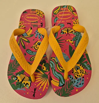 Chinelo Estampa Borboleta/Tigre/Nova Rosa Havaianas 27-28