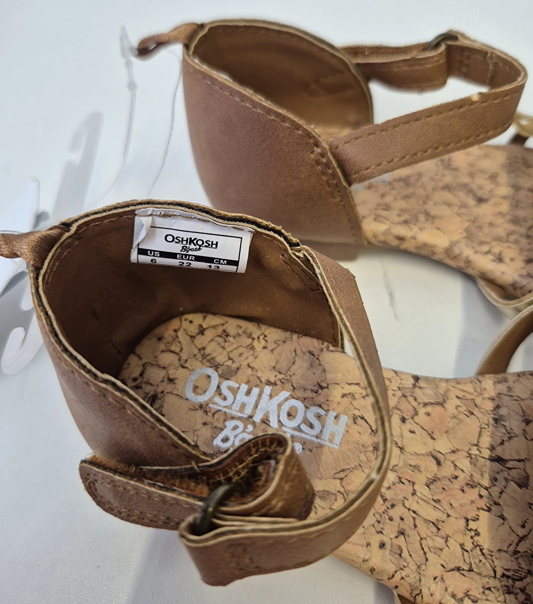 Sandália Com Velcro/Nova Caramelo Osh Kosh 24