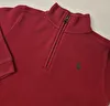 Suéter Com Zíper /Tipo Tricô Vermelho Polo Ralph Lauren 4 Anos