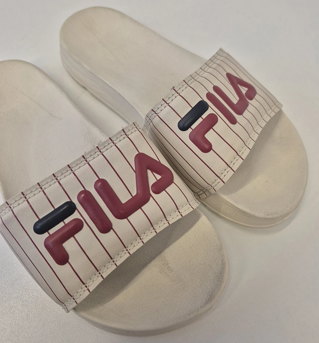 Chinelo Listrado Bege Fila 32