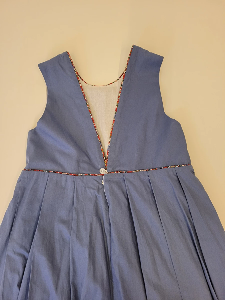 Vestido Com Detalhe Floral Vermelho Novo Azul Renata Carlotto 12 Anos