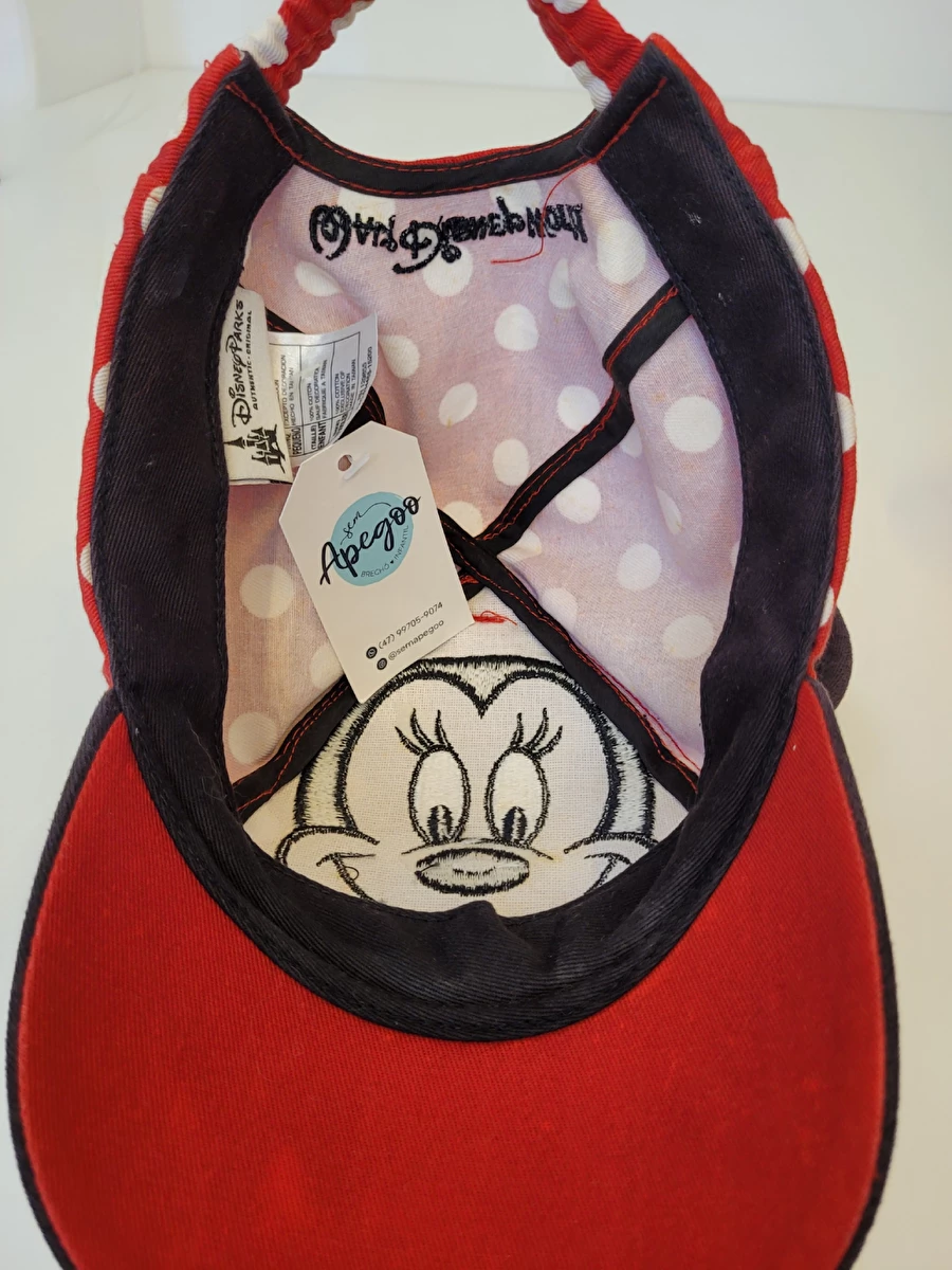 Boné Algodão Com Elástico/ 50 Cm Vermelho Disney