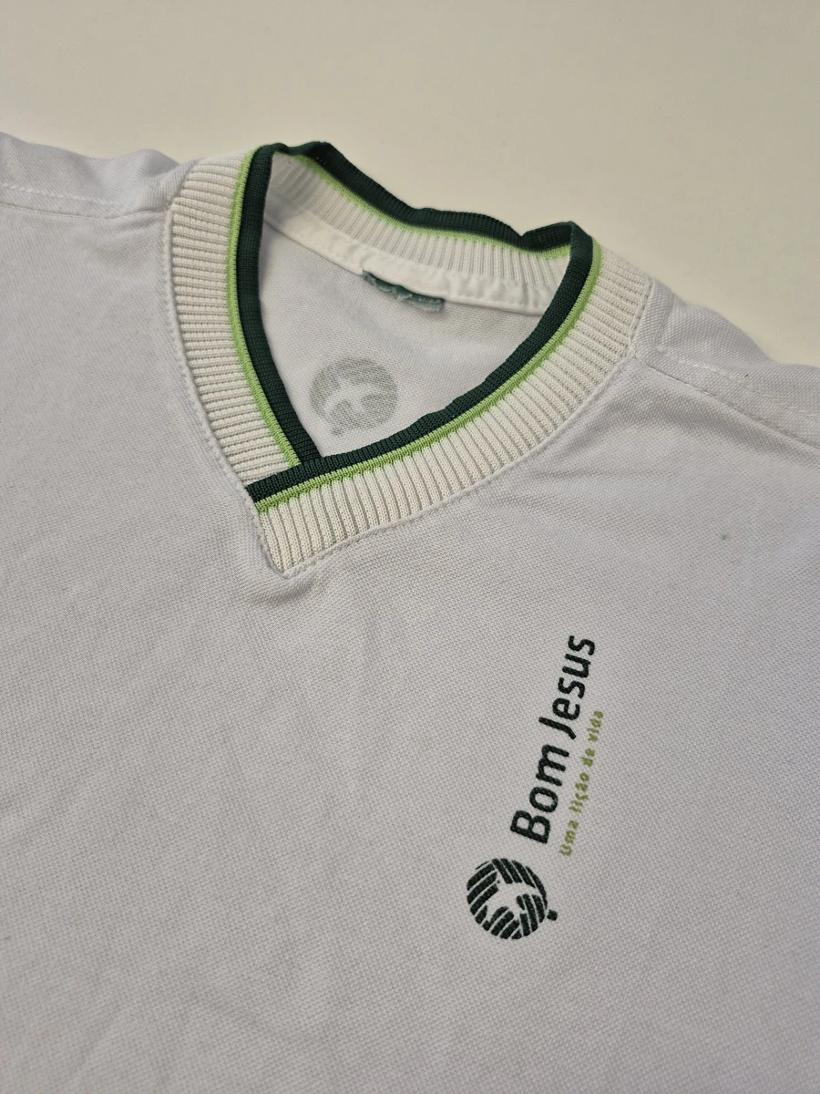 Uniforme Camiseta Manga Curta Decote V Branco Bom Jesus 6 Anos