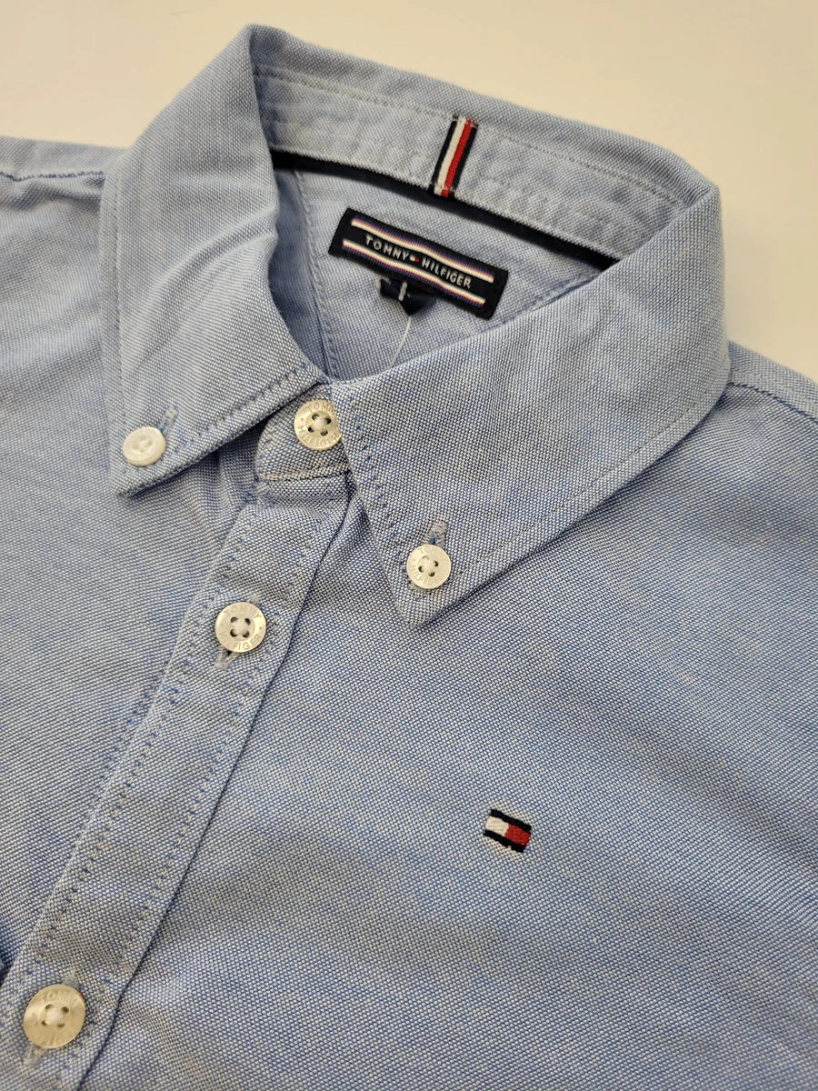 Camisa Manga Longa Azul Tommy Hilfiger 2 Anos