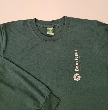 Uniforme Camiseta Manga Longa Verde Bom Jesus 14 Anos