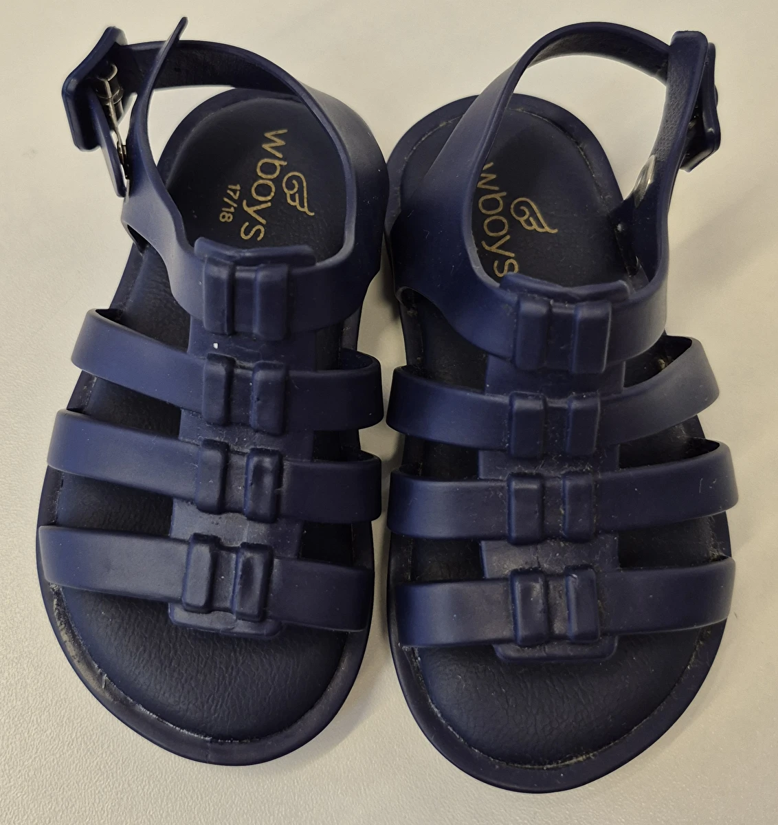 Sandália Com Fivela Cinza Wboys 17-18