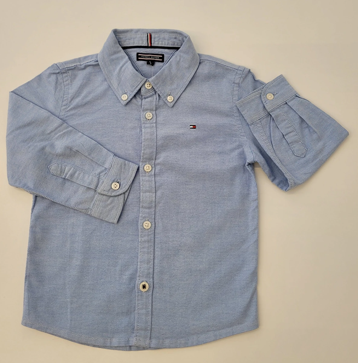 Camisa Manga Longa Azul Tommy Hilfiger 2 Anos