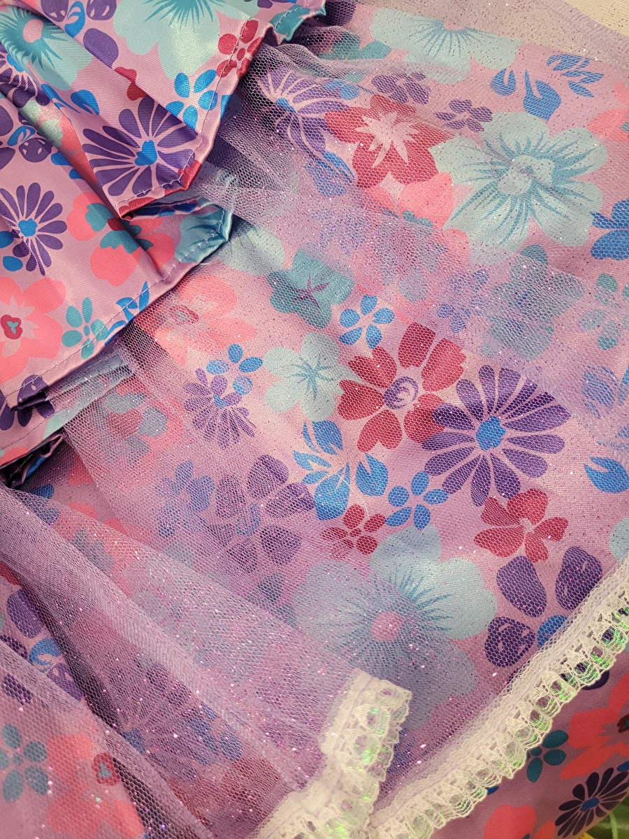 Fantasia Vestido/Isabela/Encanto Colorido Sem Marca 6 Anos